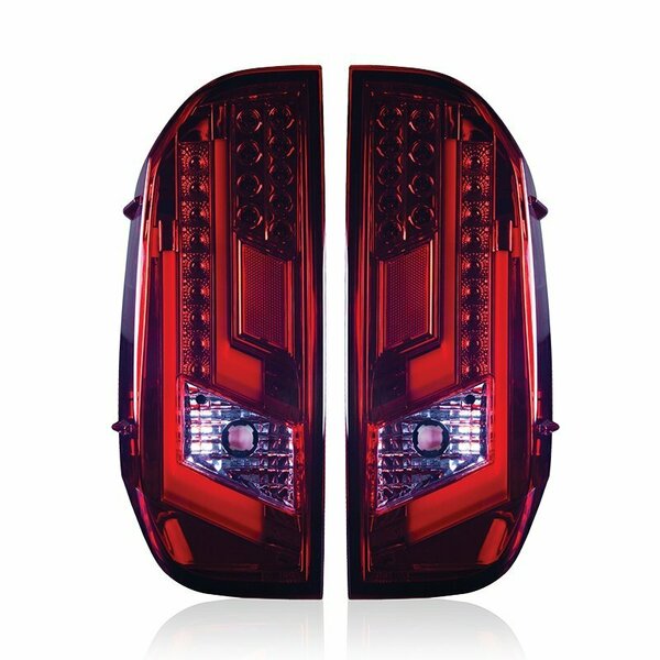 Winjet Led Tail Light - Chrome / Red CTWJ-0377-CR